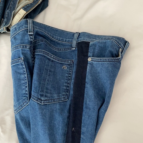rag and bone jeans w dark stripe - Picture 3 of 3